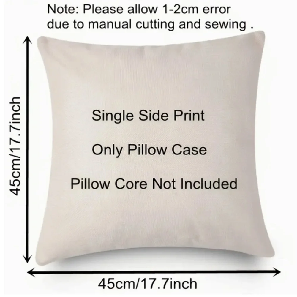NEW HOLIDAYS MERRY CHRISTMAS BUFFALO CHECK TREES STAR LINEN PILLOW COVER 17.7